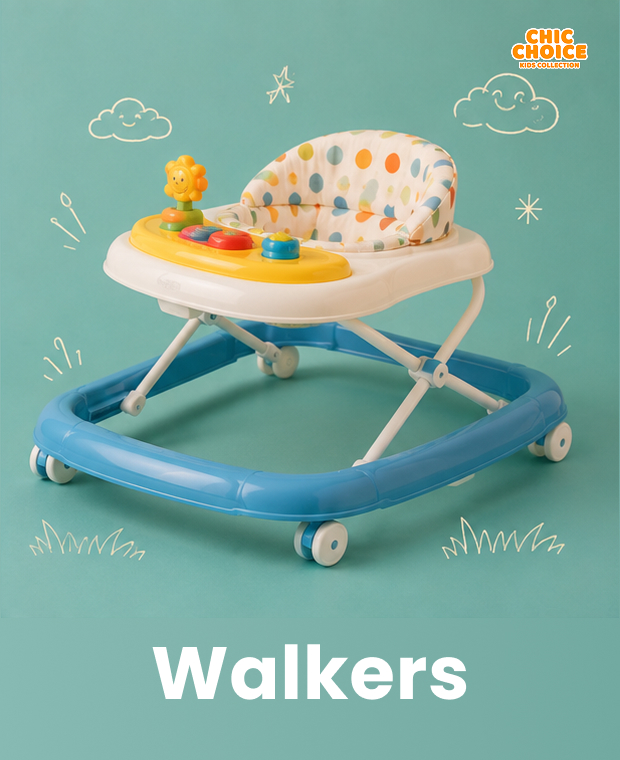 Premium baby walkers and early mobility products for growing babies at Chic Choice Pakistan