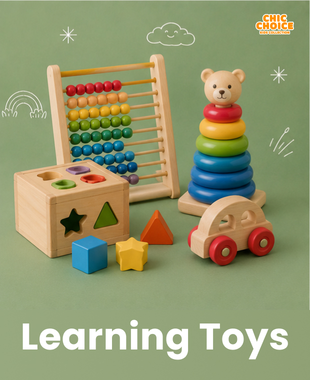 Educational baby toys, learning toys and early development toys for newborns and toddlers at Chic Choice Pakistan