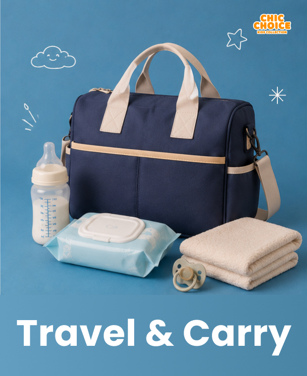 Shop practical baby travel essentials including diaper bags, maternity bags, organizers and travel accessories designed for parents on the go.